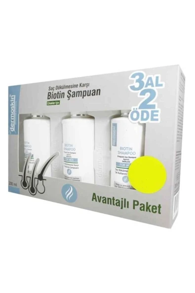 Biotin Shampoo For Men Kofre 3x200ml ürün görseli 1