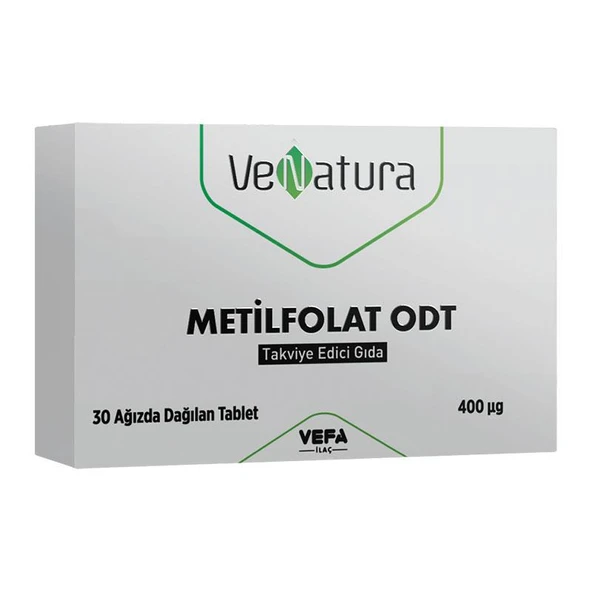 VeNatura Metilfolat Odt Takviye Edici Gıda 30 Tablet ürün görseli 1