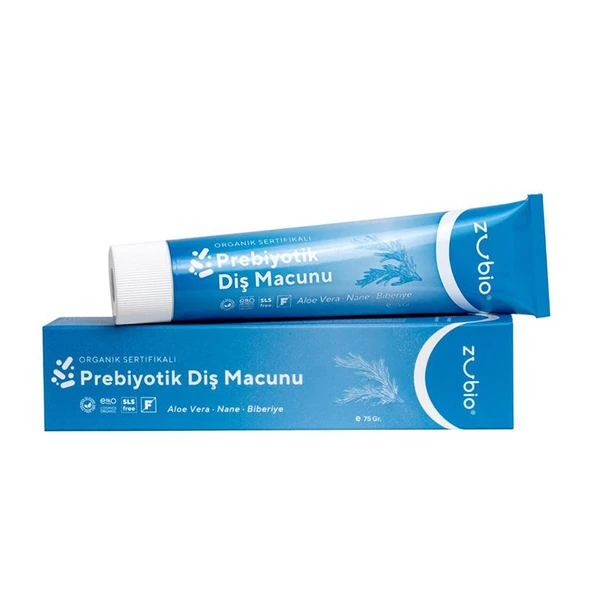 Zubio Organik Vegan Prebiyotik Diş Macunu 75 gr ürün görseli 1