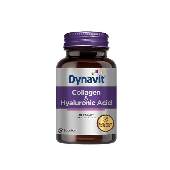 Dynavit Collagen+Hyaluronik Acid 30 Tablet ürün görseli 1