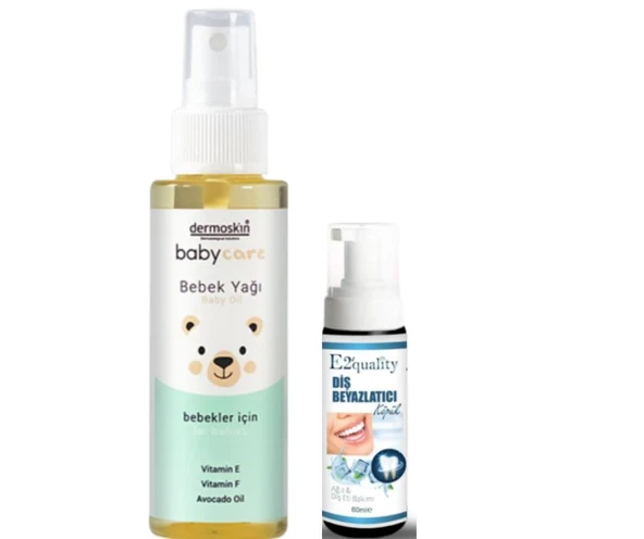 Dermoskin BabyCare Bebek Yağı 100 ml- Diş Beyazlatıcı Köpük Hediye ürün görseli 1