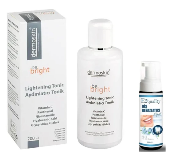 Dermoskin Be Bright Aydınlatıcı Tonik 200 ml - Diş Beyazlatıcı Köpük Hediye ürün görseli 1