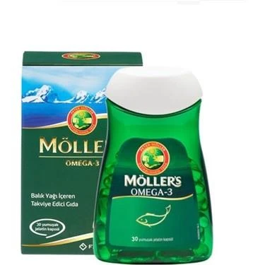 Möllers Omega 3 Balık Yağı 30 Kapsül - Diş Beyazlatıcı Köpük Hediye ürün görseli 1