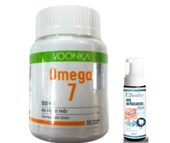 Voonka Omega 7 Kir İğdesi Yağı 32 Kapsül -Diş Beyazlatıcı Köpük Hediye ürün görseli 1