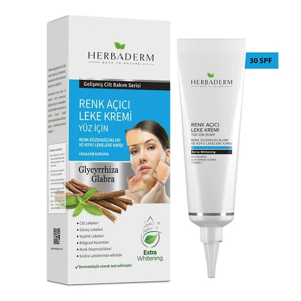 Herbaderm Yüz için Renk Açıcı Leke Kremi 55 ml ürün görseli 1