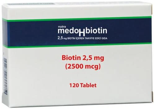 Dermoskin Medohbiotin Biotin 2,5mg 120 Tablet ürün görseli 1