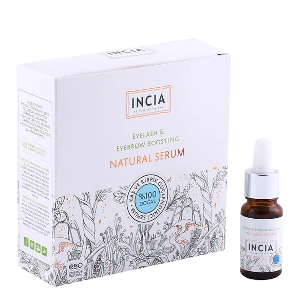INCIA Kaş ve Kirpik Güçlendirici Doğal Serum 10 ml ürün görseli 1