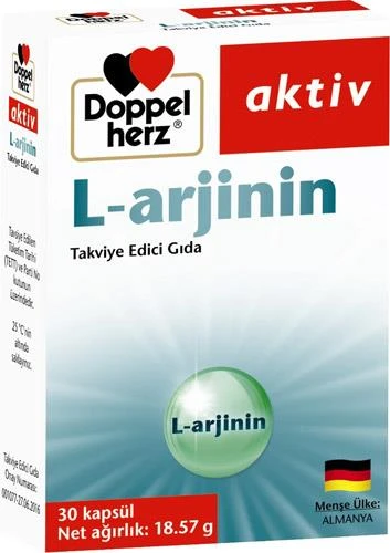 Doppel Herz Aktiv L Arjinin 30 Kapsül ürün görseli 1
