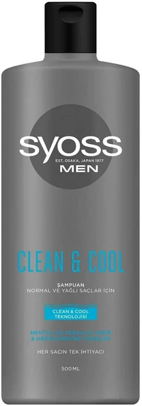 Syoss MEN CLEAN & COOL ŞAMPUAN 500 ML 1 Adet ürün görseli 1