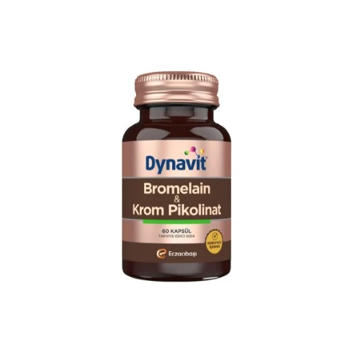 Dynavit Bromelain ve Krom Pikolinat 60 Kapsül  (  1  Adet  ) ürün görseli 1