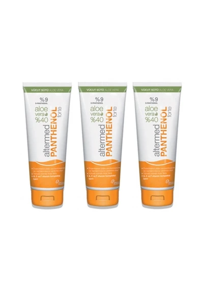 A, E Ve F Vitaminleri Içeren Aloe Veralı Vücut Sütü X3 Adet ürün görseli 1
