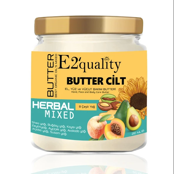 E2'quality Butter Cilt Bakım Yağı 210 ml ürün görseli 1
