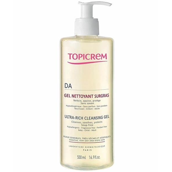 Topicrem DA Ultra Rich Temizleme Jeli 500 ml ürün görseli 1