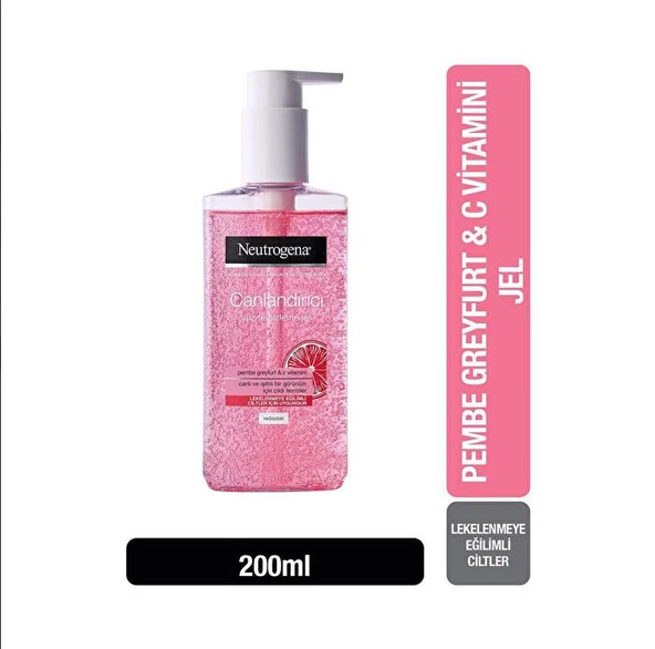 Neutrogena Yüz Temizleme Jeli Pembe Greyfurt ve C Vitamini 150 ml ürün görseli 1