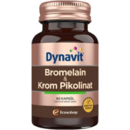 Dynavit Bromelain ve Krom Pikolinat 60 Kapsül  (  1  Adet  ) ürün görseli 1