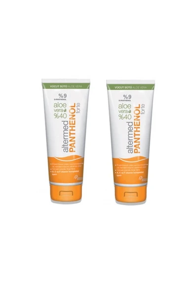 %9 Panthenol  %40 Aloe Vera İçeren Vücut Sütü 230 ml X2 Adet ürün görseli 1