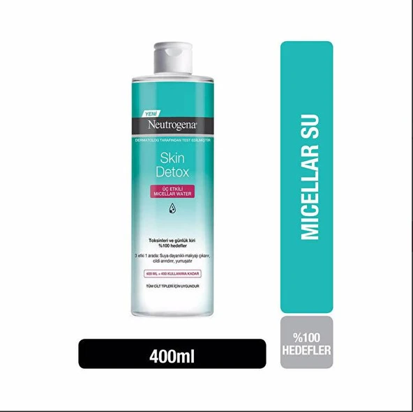 Neutrogena Makyaj Temizleme Suyu Hydro Boost Üç Etkili Miceller 400 ml ürün görseli 1