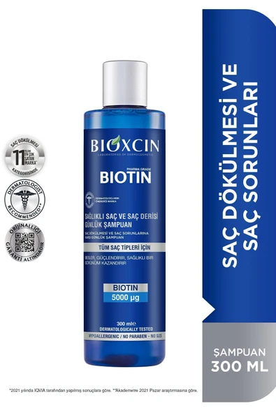 Biotin Şampuan 300 ml - Hassas Saç Derisi Hassas Saçlar 4'lü ürün görseli 1