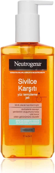 Neutrogena Visibly Clear Sivilce Karşıtı Yüz Temizleme Jeli, 200 ml ürün görseli 1