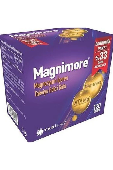Magnezyum Takviye Edici Gıda 120 Tablet ürün görseli 1