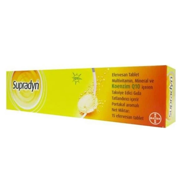 Supradyn Efervesan Portakal Aromalı 15 Tablet ürün görseli 1