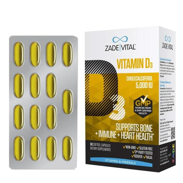 Zade Vital Vitamin D3 30 Yumuşak Kapsül ürün görseli 1
