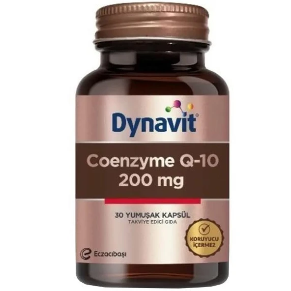 Dynavit Koenzim Q10 200 mg 30 Kapsül Gıda Takviyesi ürün görseli 1
