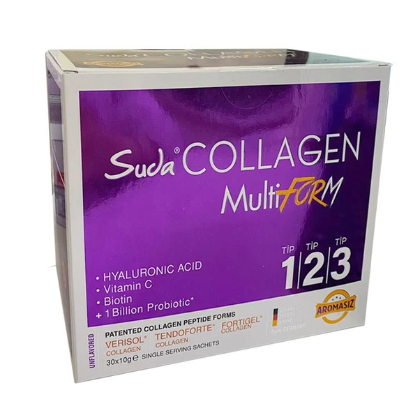Suda Collagen MultiForm Aromasız 30 x 10 gr ürün görseli 1
