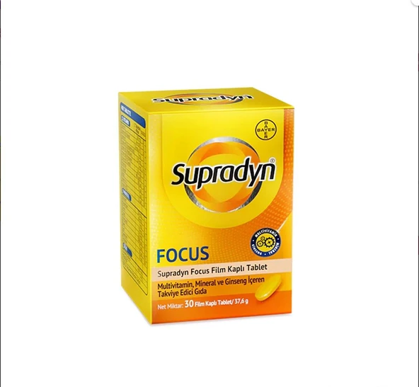 Supradyn Energy Focus 30 Tablet ürün görseli 1