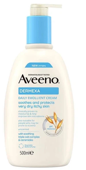 Aveeno Dermexa Daily Emollient Cream 500 ml ürün görseli 1