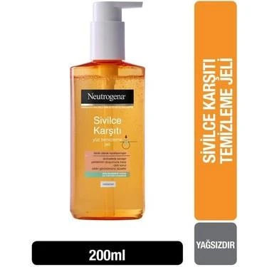 Neutrogena Visibly Clear Sivilce Karşıtı Yüz Temizleme Jeli, 200 ml - Diş Beyazlatıcı Köpük Hediye ürün görseli 1