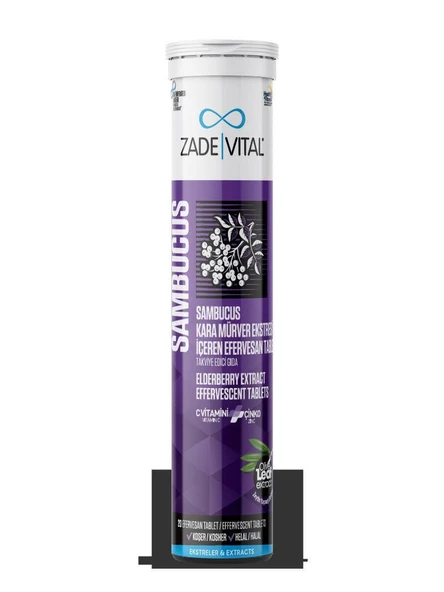Zade Vital Sambucus Nigra 20 Efervesan Tablet ürün görseli 1