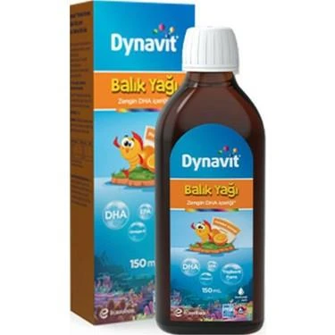 Dynavit Portakal Aromalı Balık Yağı 150 ml ürün görseli 1