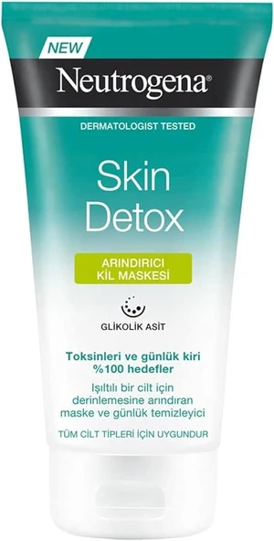 Neutrogena Skin Detox Arındırıcı Kil Maskesi 150 ml - Diş Beyazlatıcı Köpük Hediye ürün görseli 1