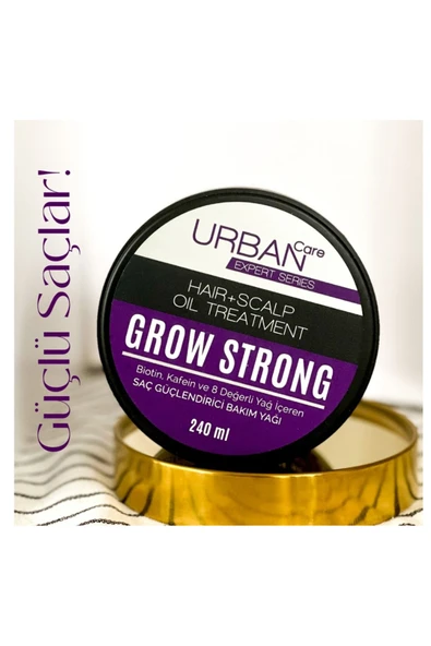 Grow Strong Zayıf Saçlar Için Besleyici Özel Saç Bakım Yağı 240 ml.…_urban- 14535 ürün görseli 1