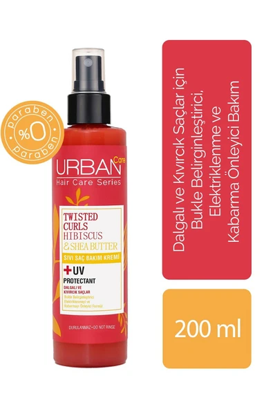 Urban Care Curl Hibiscus Water & Shea Butter Sıvı Krem ürün görseli 1