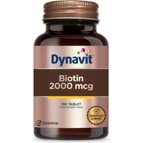 Dynavit Biotin 2000 Mcg 100 Tablet ürün görseli 1