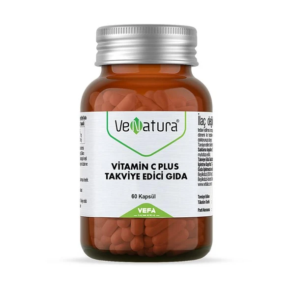 VeNatura Vitamin C PLUS Takviye Edici Gıda 60 Kapsül ürün görseli 1