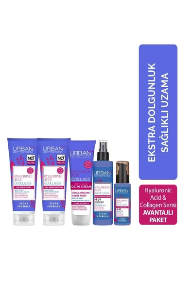 Hyaluronic Acid & Collagen Serisi Şampuan-saç Krem-ssk-serum-7/24 Set ürün görseli 1