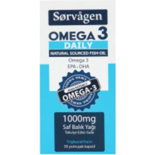 Sorvagen Omega 3 Daily 1000 Mg Balık Yağı 50 Kapsül ürün görseli 1