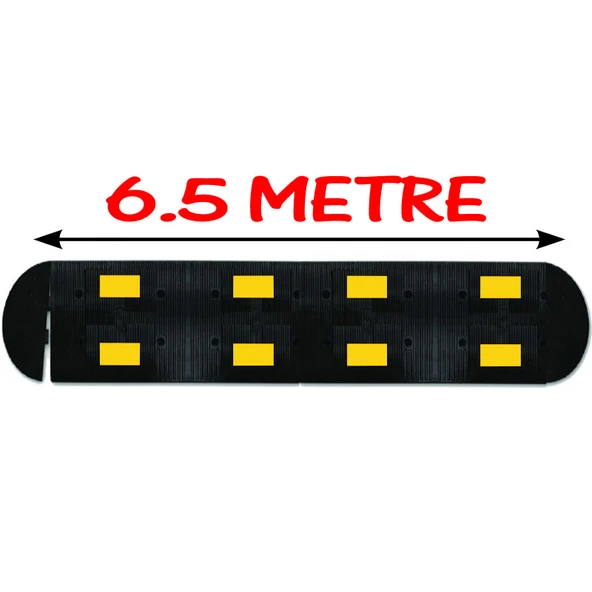 Kauçuk Kasis Ankara Hız Kesici Yol Kasisi Kauçuk Şaseli Trafik Kasisi 6.5 Metre (50x40 cm) ürün görseli 1