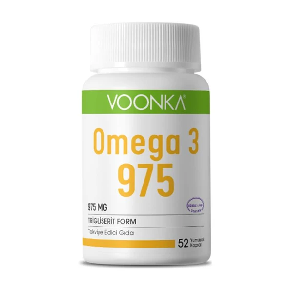 Voonka Omega 3 975 Takviye Edici Gıda 52 Yumuşak Kapsül ürün görseli 1