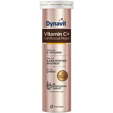 Dynavit Vitamin C+ Vitamin D3+ Çinko 20 Efervesan Tablet ürün görseli 1