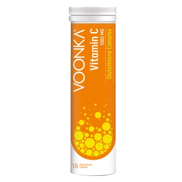 Voonka Vitamin C Glutathione Complex Efervesan 15 Tablet ürün görseli 1
