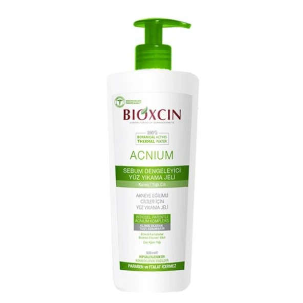 Bioxcin Acnium Sebum Dengeleyici Yüz Yıkama Jeli 500 ml ürün görseli 1