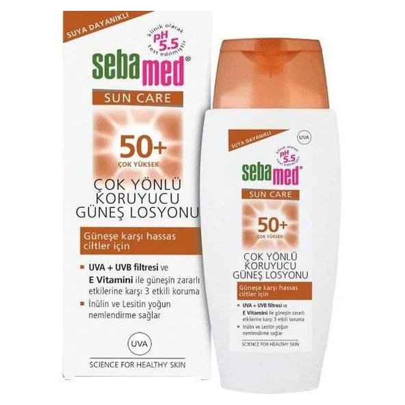 Sebamed Güneş Koruyucu Losyon SPF50 150 ML Güneş Kremi - Diş Beyazlatıcı Köpük Hediye ürün görseli 1