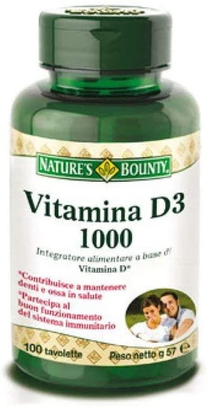 Nature's Bounty Vitamin D3 1000 Iu 100 Softjel ürün görseli 1