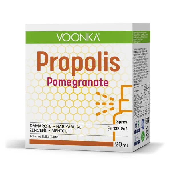 Voonka Propolis Pomegranate Sprey 20 ML - Diş Beyazlatıcı Köpük Hediye ürün görseli 1