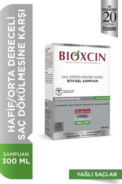 Bioxcin Genesis Saç Dökülmesine Karşı Şampuan 300ml (Yağlı Saçlar) ürün görseli 1
