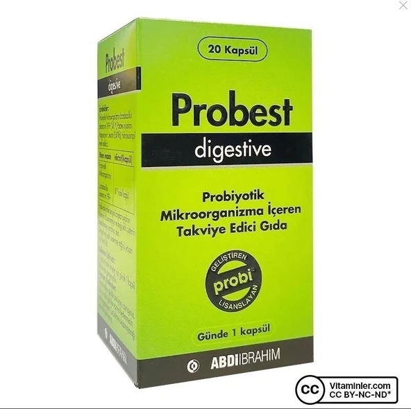 Probest Digestive Probiyotik 20 Kapsül ürün görseli 1